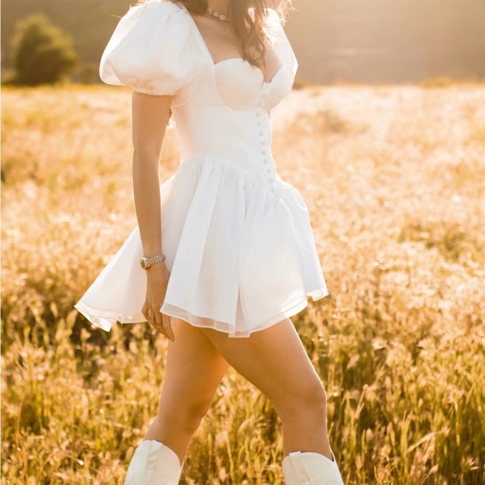 Adeirlina Corset White Dress - Small